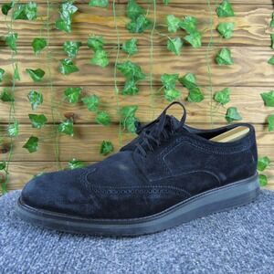 Vince Black Suede‎ Wingtip Oxford Shoes Men 13 Casual Dress Comfort Lace-Up